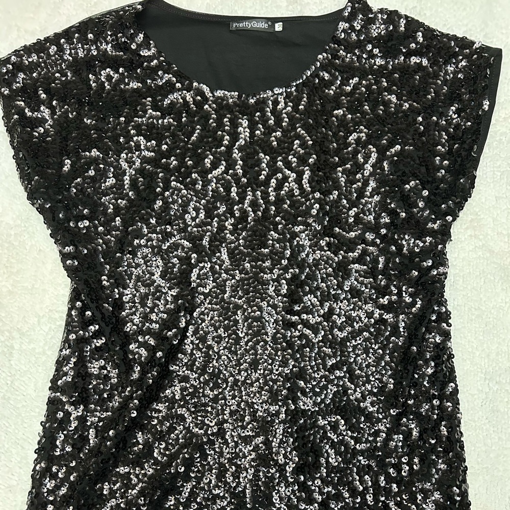 Black Sequins Shirt